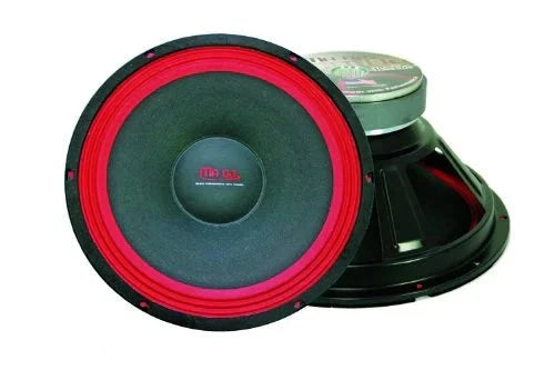 2 MR DJ PA118 Raw PRO Sizeubwoofer700W 18" Raw replacement PRO PA DJ Sizepeaker Sizeubwoofer 8 Ohm Woofer 50oz Magnet, Black/Red