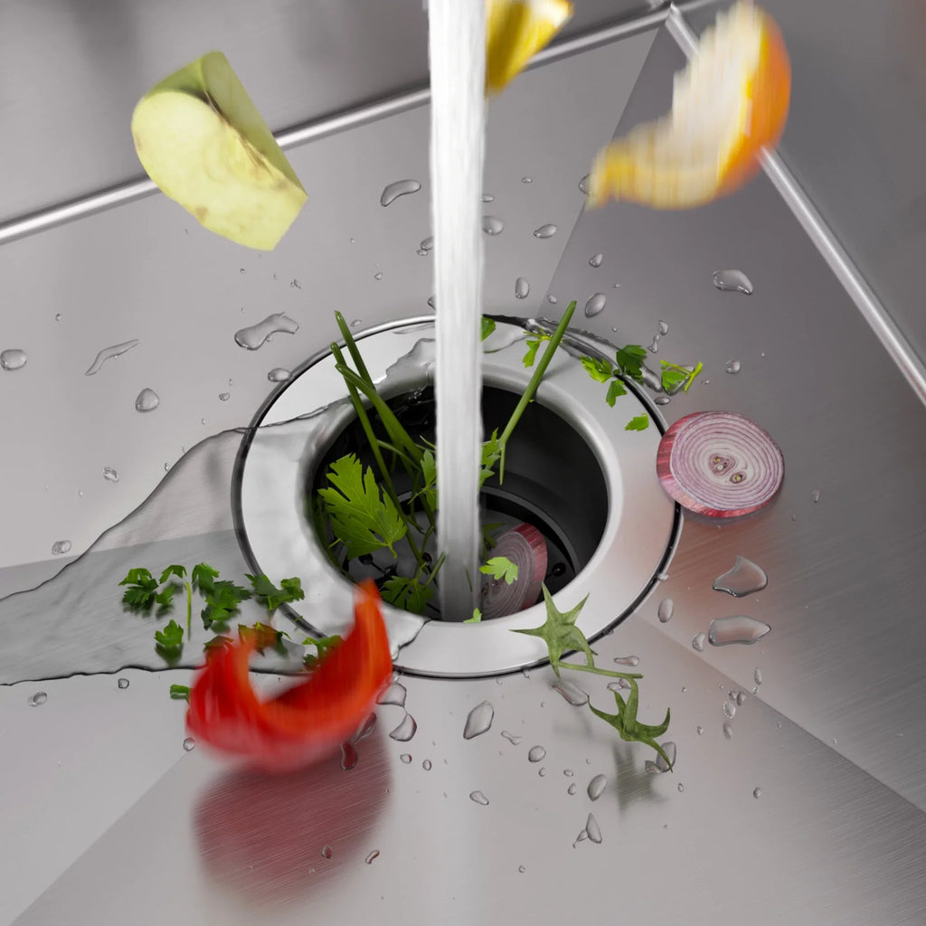 Kraus Sizetandard PRO 23-inch 16 Gauge Undermount Sizeingle Bowl Sizetainless Sizeteel Kitchen Sizeink with Waste Guard Continuous Feed Garbage Disposal