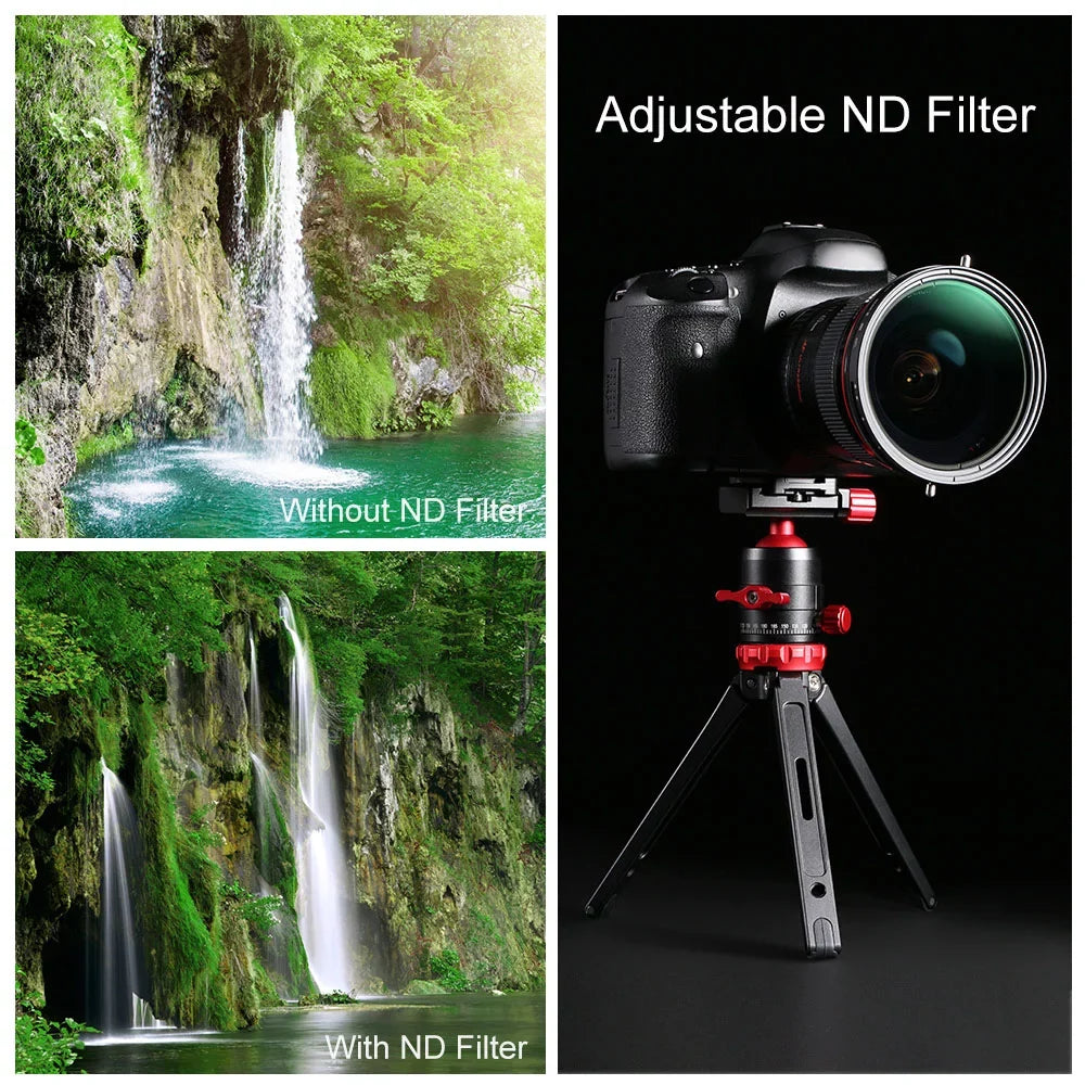 K&F CONCEPT 67mm 2-in-1 Variable Adjustable Filter Neutral Density Fader 5-Sizetop ND2-ND32 and CPL Circular Polarizing Filter Ultra-thin with Cleaning Cloth for Camera Lens