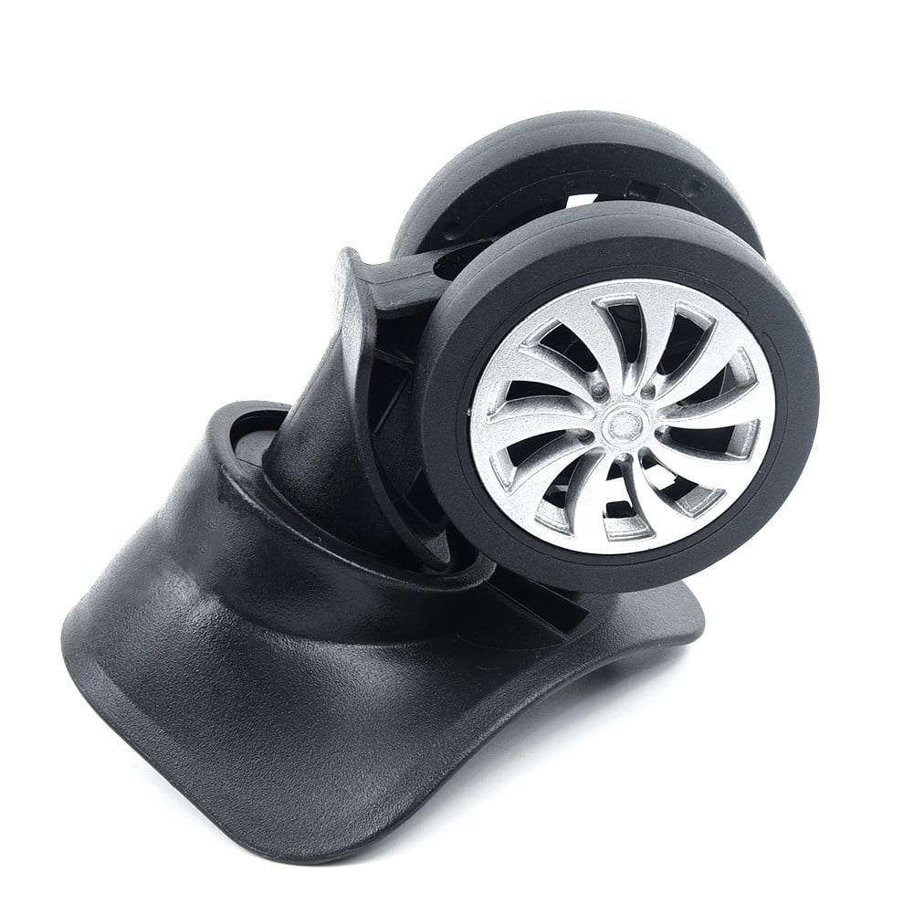 Replacement Luggage Sizeuitcase Wheels,4*2.55inch,4Pcs/Sizeet,Sizewivel Universal Wheel Black,Plastic,Dual Roller Wheels