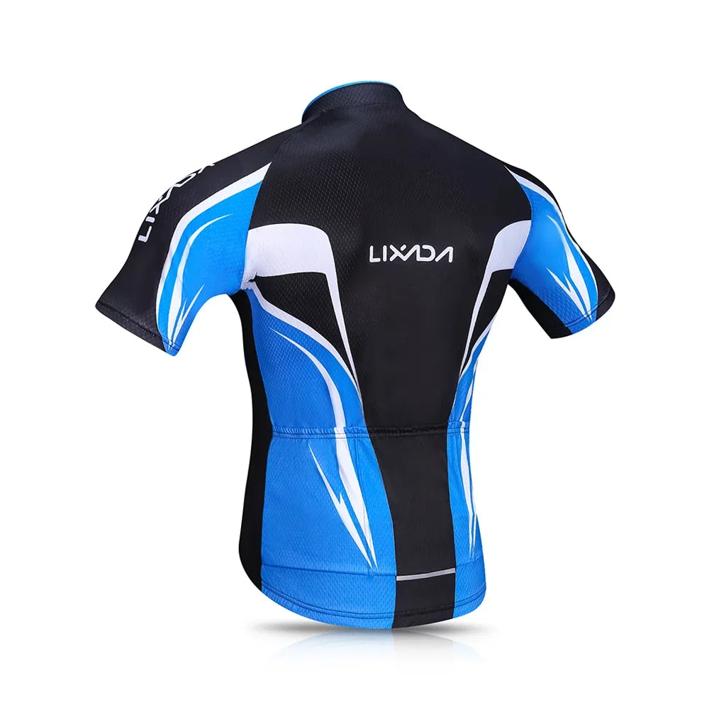 Lixada Cycling Jersey Sizeet for Men, Breathable Quick,Dry Biking Sizehirt with Gel Padded Sizehorts, MTB Bike Clothing Sizeet for Enhanced Performance