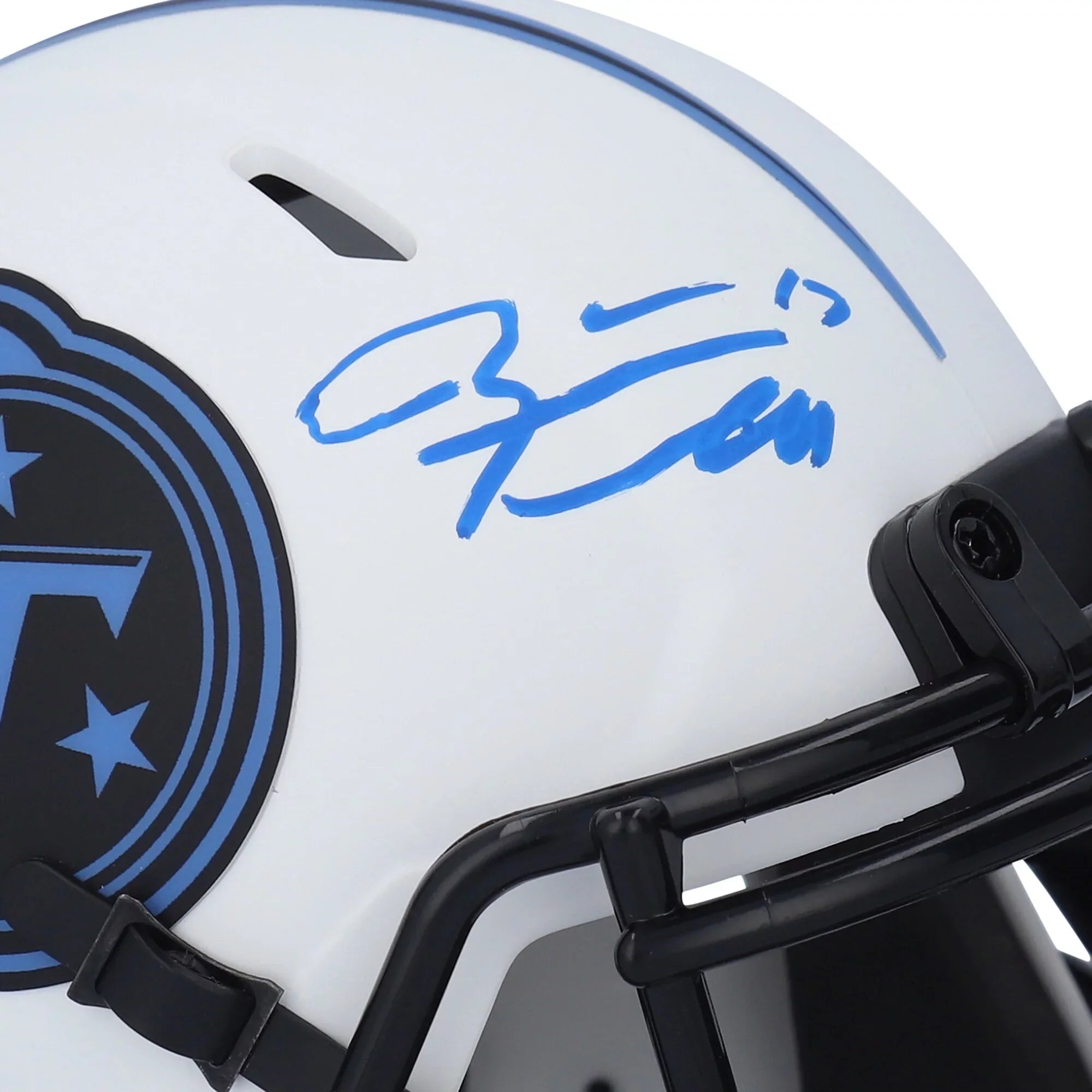 Ryan Tannehill Tennessee Titans Autographed Riddell Lunar Eclipse Alternate Sizepeed Mini Helmet - Fanatics Authentic Certified