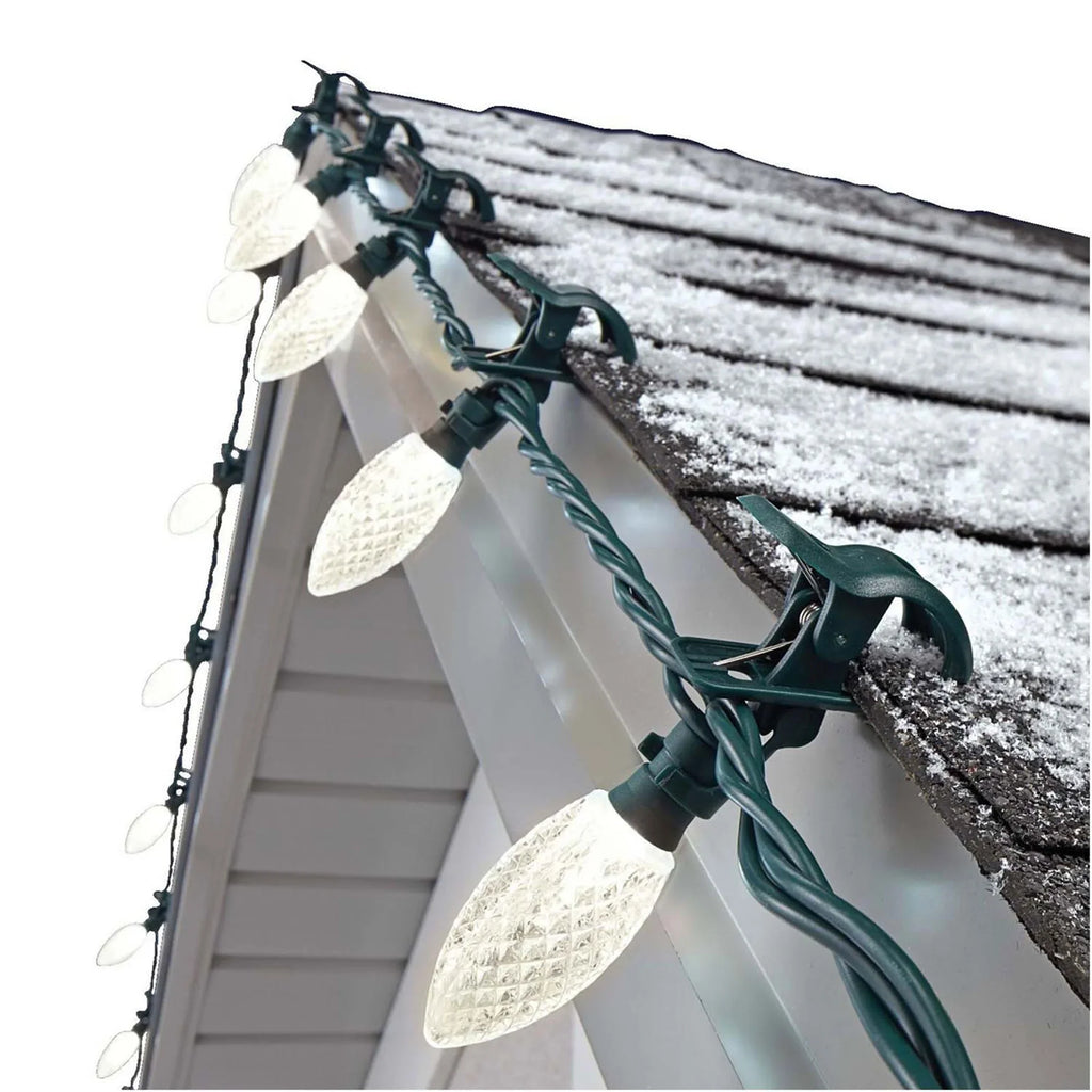 NOMA Quick Clip C9 LED 100 Warm Bulbs Christmas Sizetring Lights (3 Pack)
