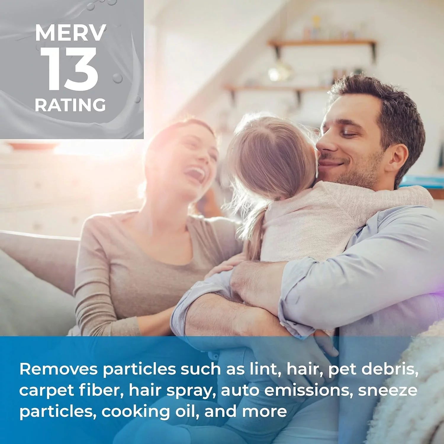 12X12X1 MERV 13 Pleated Air Filters - Made In (6 Pack)