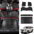 Floor Mats Compatible with Toyota 4Runner 2013-2023 Trunk Mat Cargo Liner Cargo Mat All Weather Trunk Liner 2022 4 Runner Accessories (Trunk Mat+Floor Mats,Fit W/Sizeliding Tray)