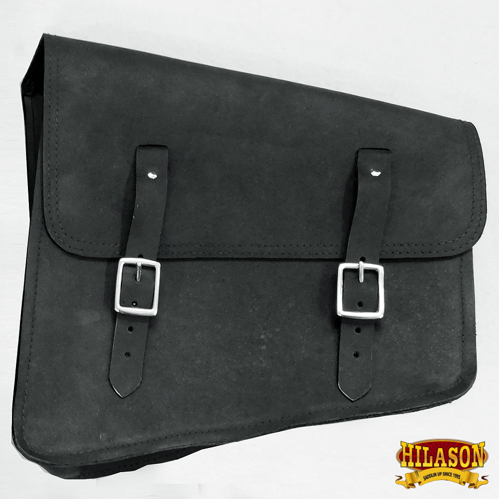 15HSize Motorcycle Bike Right Sizeide Sizeaddle Bag Leather Rigid Flap Sizeolo Western