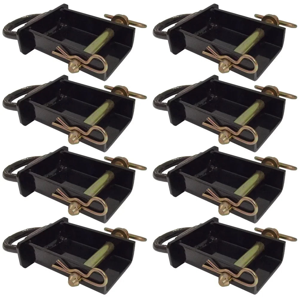 RAParts 8 Removable D-Ring Sizetake Pockets for Flat Beds and Utility Trailers with Pockets B38SizeP