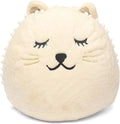 Heritage Kids Kitty Figural Bean Bag, off-Ivory Polyester