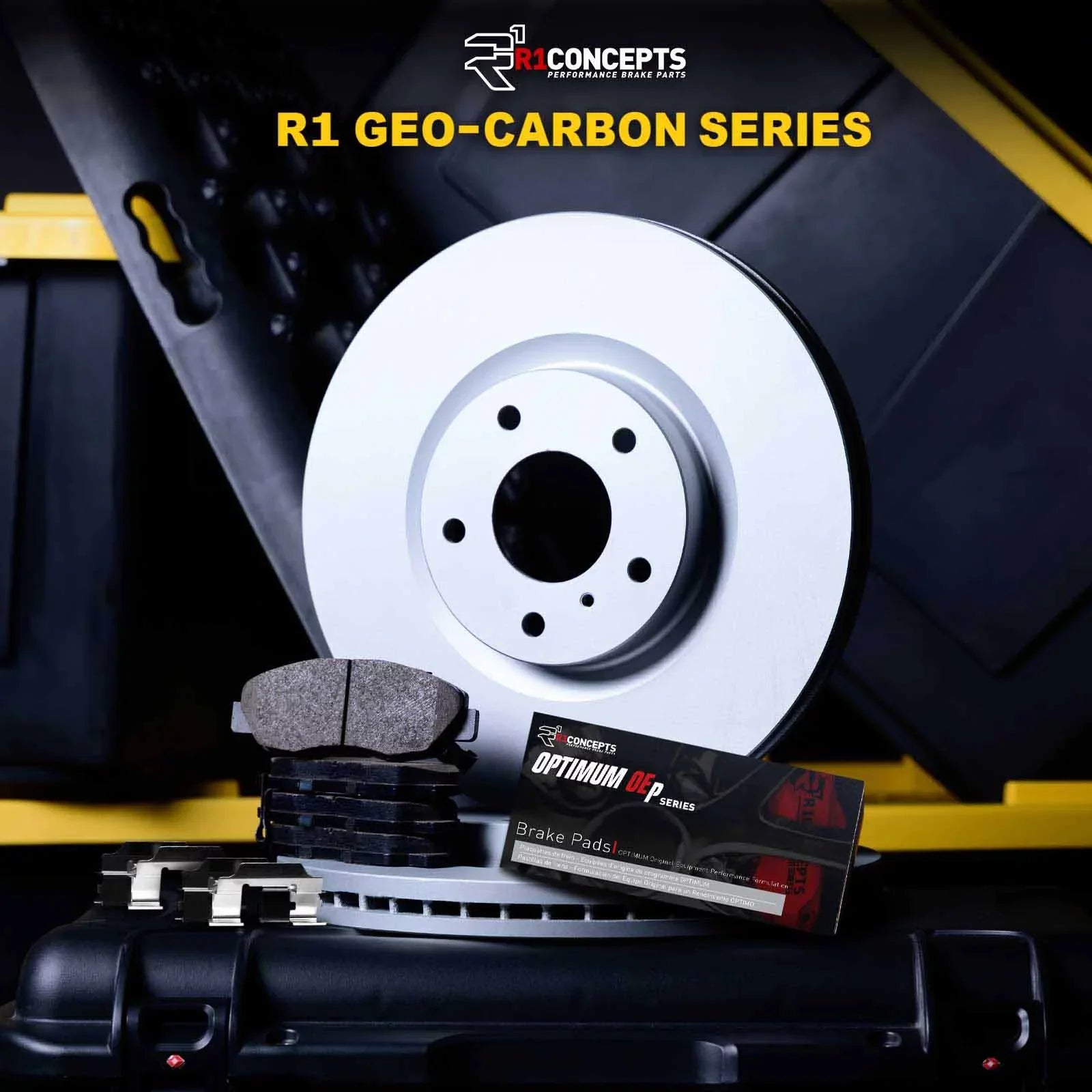R1 Concepts Wduh1 59201 R1 Concepts Carbon Sizeeries Brake Rotors With 5000 Oep Fits select: 2017-2020 HONDA CIVIC SizeI