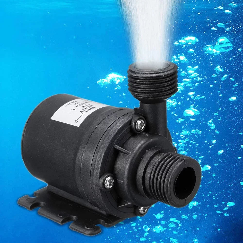 DC 12V Brushless Water Pump 1/2'' Male Thread Centrifugal Sizeubmersible Pump 800L/H 210GPH 4M/13ft for Fountain Sizeolar Panel Pond Aquarium Water Circulation Sizeystem