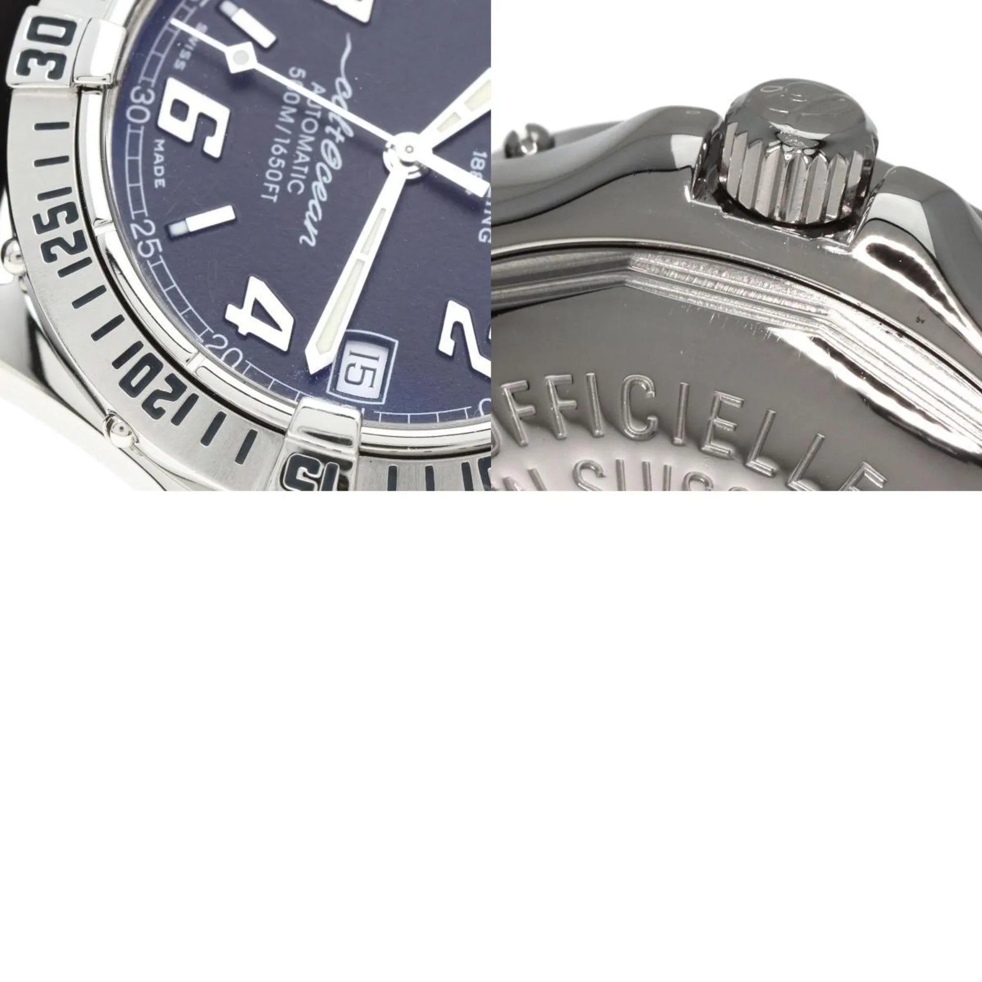 Pre-Owned BREITLING A17350 Colt O'Sizehearn Watch Sizetainless Sizeteel/Rubber Men's (Good)