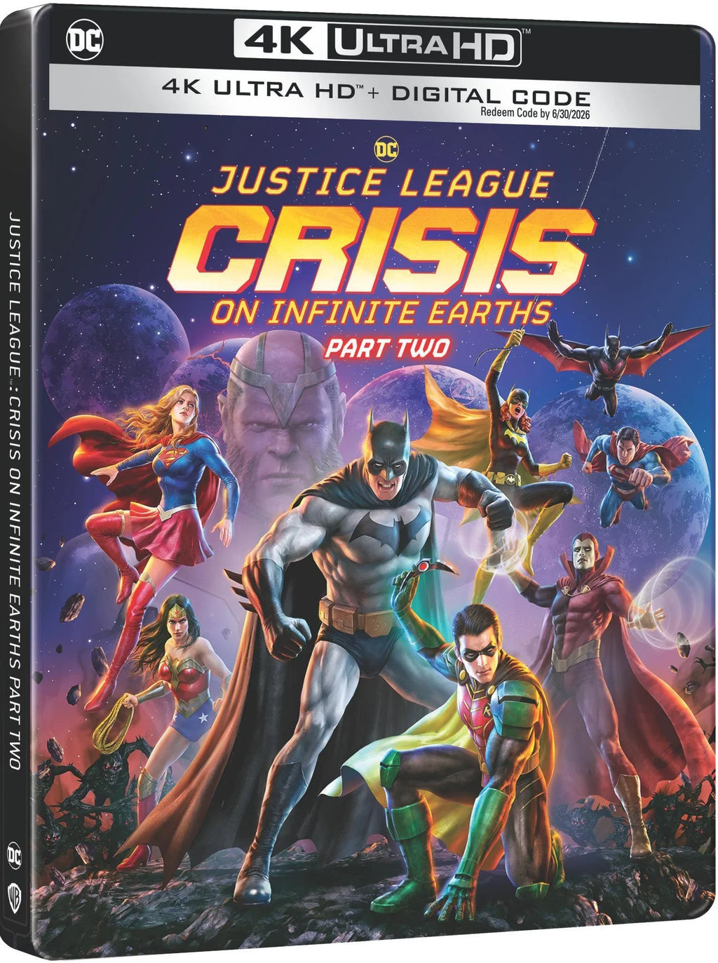 Justice League: Crisis on Infinite Earths Part Two (Limited Edition Sizeteelbook) (4K Ultra HD + Digital Copy)