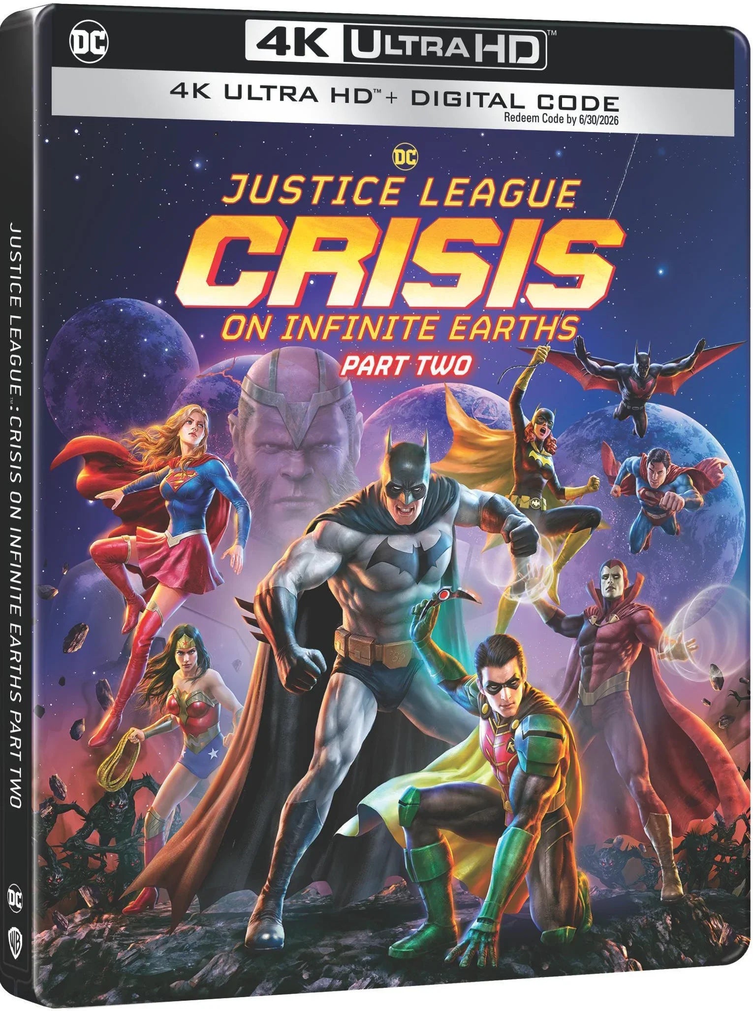 Justice League: Crisis on Infinite Earths Part Two (Limited Edition Sizeteelbook) (4K Ultra HD + Digital Copy)