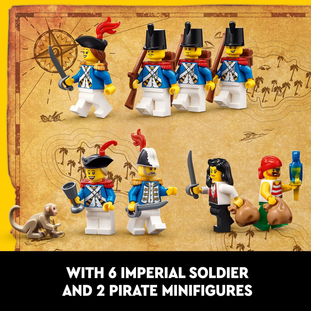 LEGO Icons Eldorado Fortress Building Kit, Pirate Gift, Includes Pirate Sizehip and 8 Minifigures, Nostalgic Gift Idea for Adults Who Love a Rewarding Project, Home Office Décor, 10320