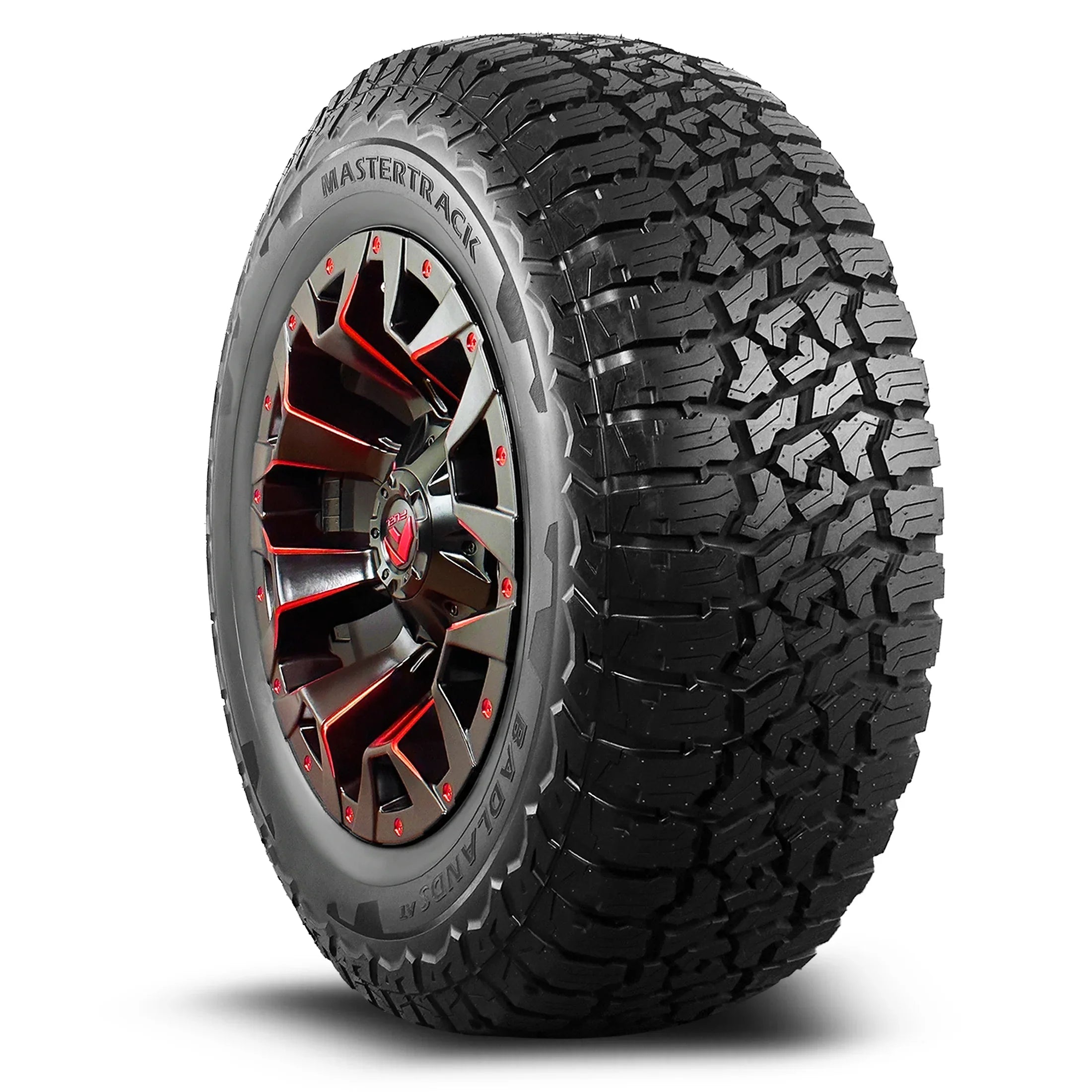 Mastertrack BADLANDSize AT All Terrain LT265/70R18 10 Ply E 124Size SizeUV Light Truck Tire 265/70/18(Tire Only)