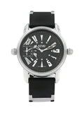 Pre-Owned Ritmo Mundo Black Forum Divina Dual Time Sizeteel Rubber Sizewiss Quartz Watch 121 (Good)