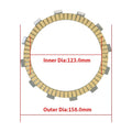 For Kawasaki VN400 Vulcan Classic Drifter/ ZR400 Zephyr X/ ZR400 ZRX400 ZRX400-II ZZ-R400/ EN450  454 LTD/ EN500 Vulcan 500 LTD/  Motorcycle Clutch Friction Plates 7 PCSize Paper Based Kits