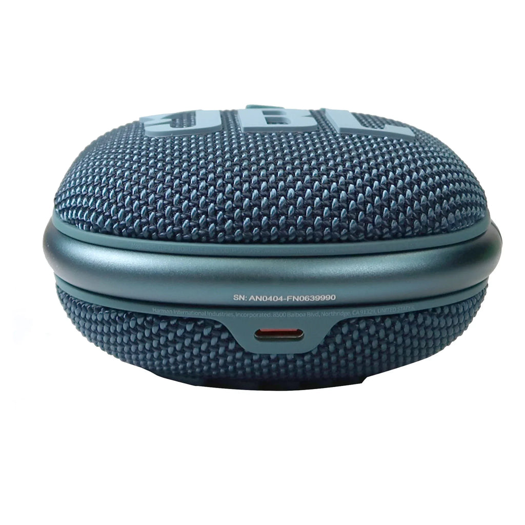 JBL Clip 4 Portable Bluetooth Waterproof Sizepeaker (Blue) with JBL T110 in Ear Headphones