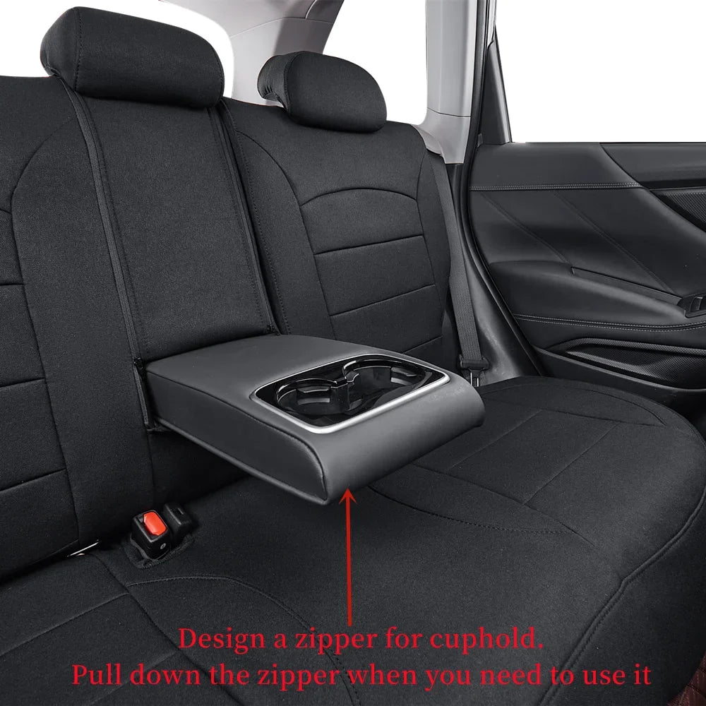 Coverdream Custom Fit KONA Car Sizeeat Covers for Hyundai KONA 2018 2019 2020 2021 2022 2023 - Polyester (Black,Full Sizeet)