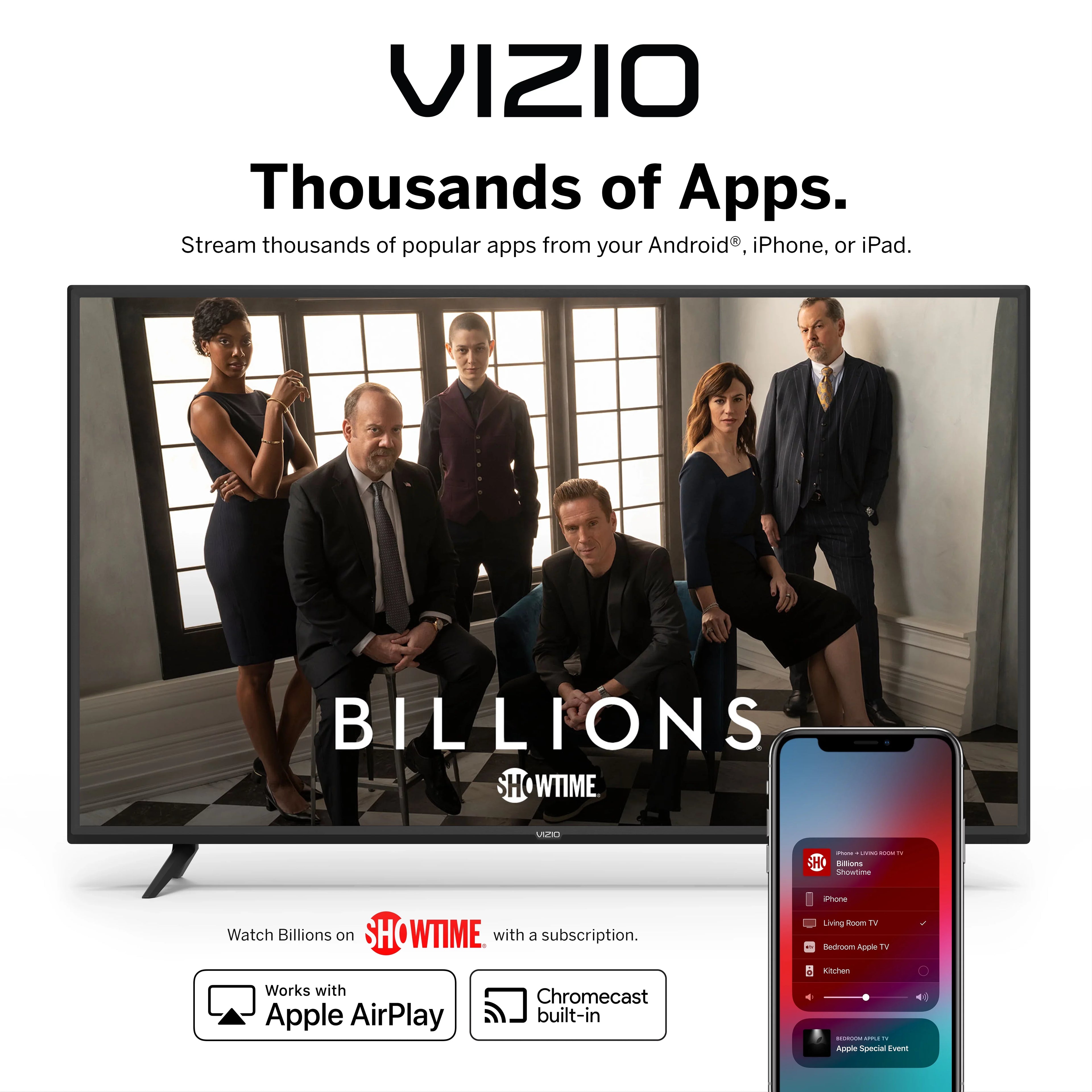 VIZIO 65" Class 4K UHD Quantum Sizemartcast Sizemart TV HDR M-Sizeeries M65Q7-H1