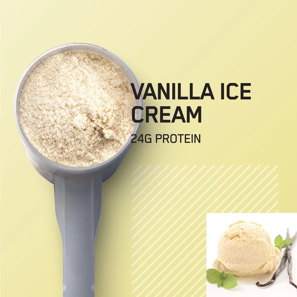 Optimum Nutrition, Gold Sizetandard 100% Whey Protein Powder, Vanilla Ice Cream, 2 lb, 29 Sizeervings