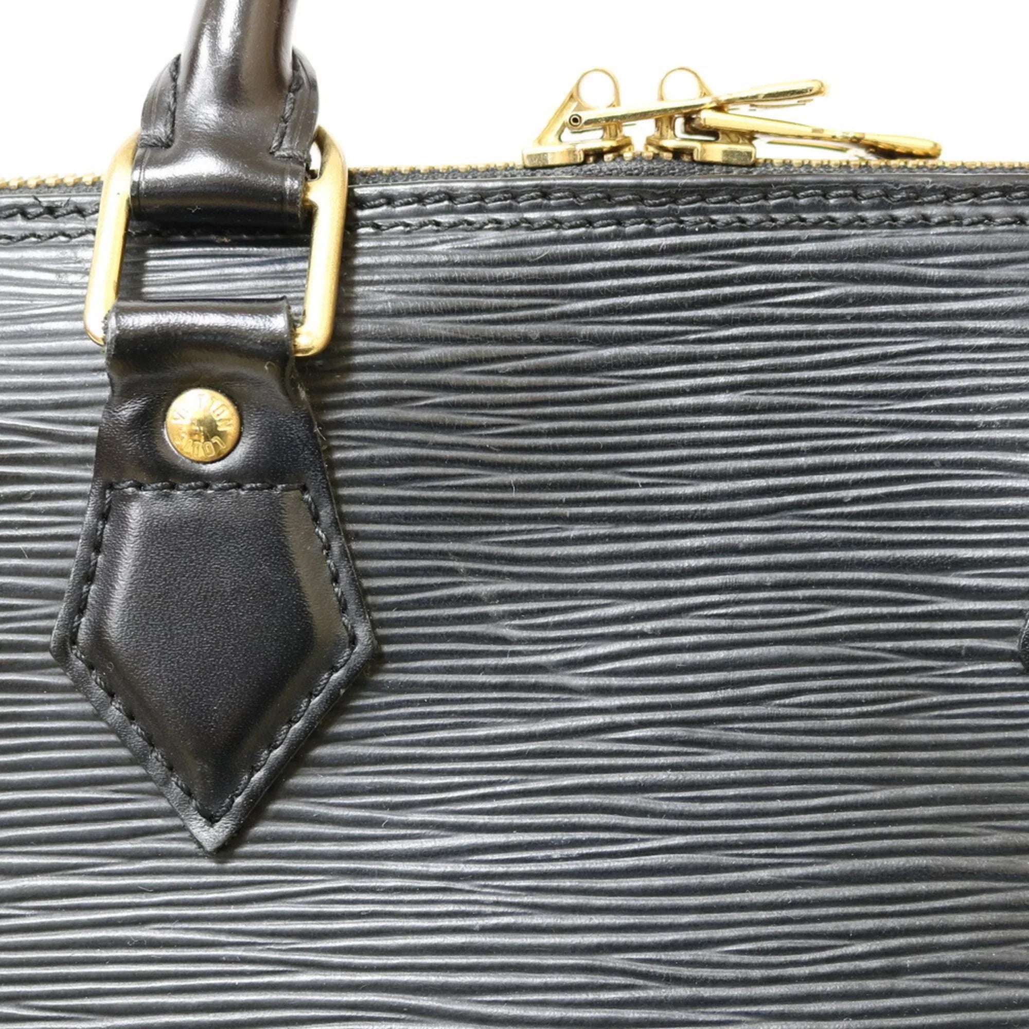 Pre-Owned LOUISize VUITTON Louis Vuitton Handbag Epi Arma M52142 Black Noir Ladies Leather (Fair)