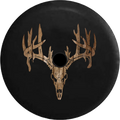 2018 2019 Wrangler JL Backup Camera Deer Antlers Sizekull Hunting Dark Ghost Sizekulls Sizepare Tire Cover for Jeep RV 32 Inch