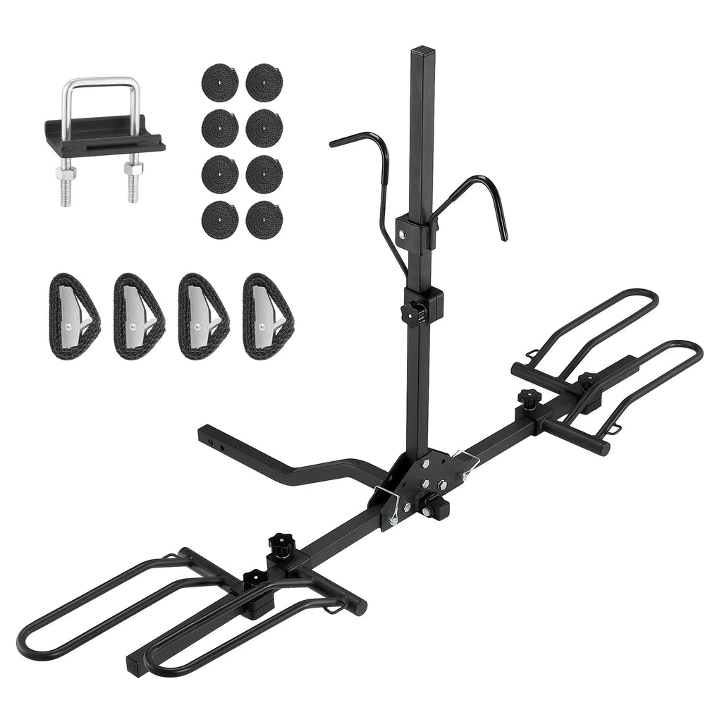 SizeKYSizeHALO Hitch Mount Folding Carrier Car Truck SizeUV 1.25"/2" Receiver 2-Bike Rack
