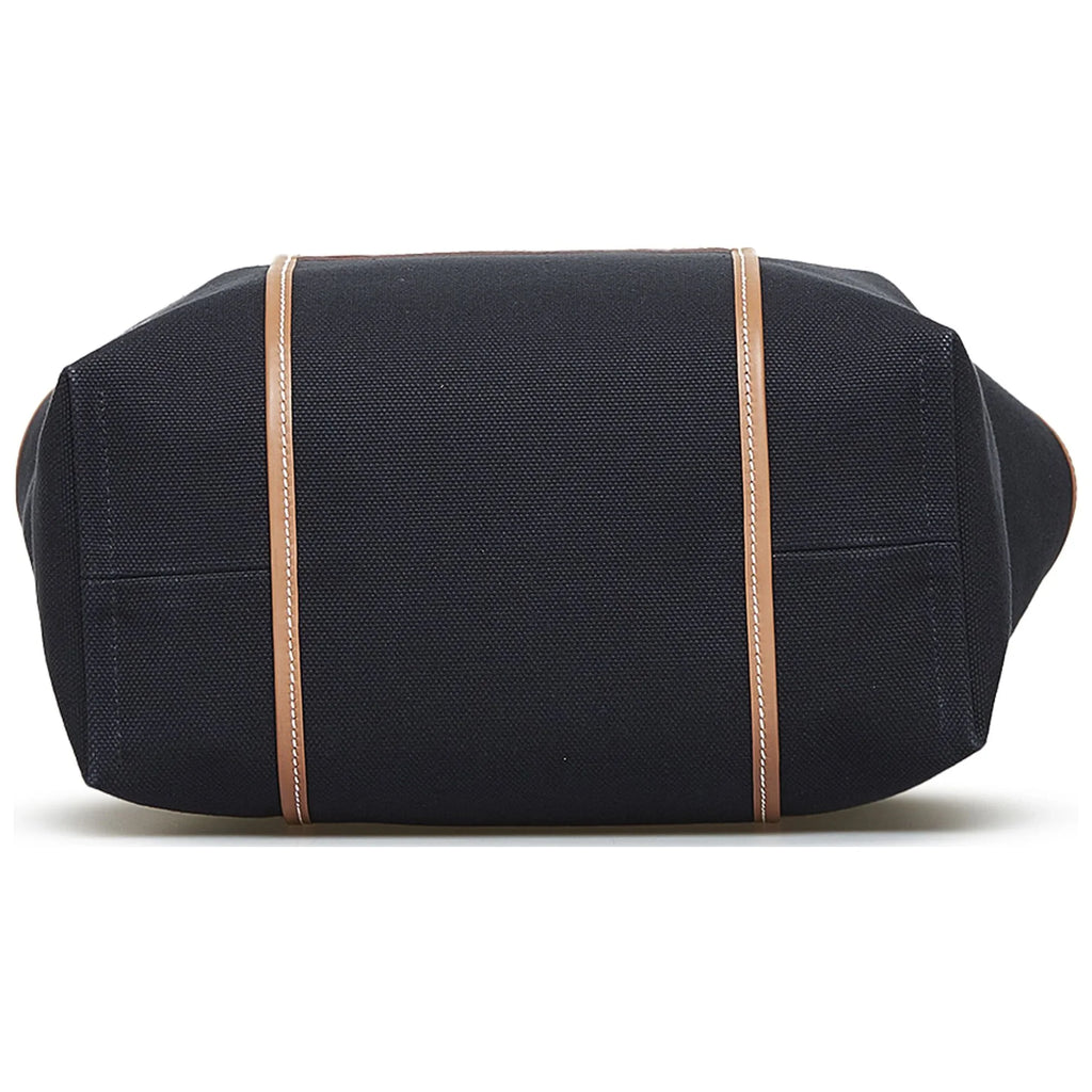 Pre-Owned Authenticated Hermès Toile Goeland Etriviere Pocket 27 Canvas Fabric Black Tote Bag Unisex (Good)