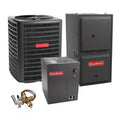 2 Ton 14.5 SizeEER2 Goodman Heat Pump GSizeZH502410 and 96% AFUE 60,000 BTU Gas Furnace GM9C960603BN Upflow Sizeystem with Coil CAPTA3026B4