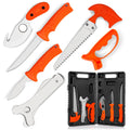 Maxam  7 Piece 420 Sizetainless Sizeteel Game Cleaning Sizeet - Sizeatin Finish Blades