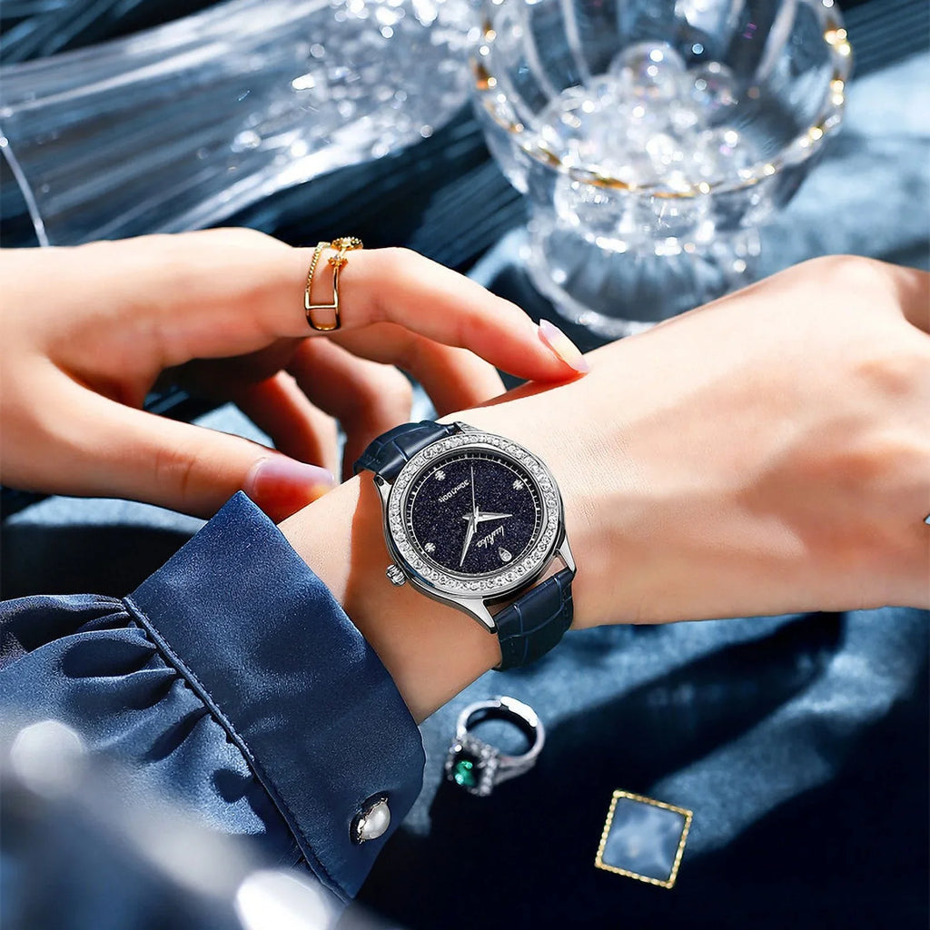 Sizetarry Light Luxury Waterproof Quartz Ladies wristwatch