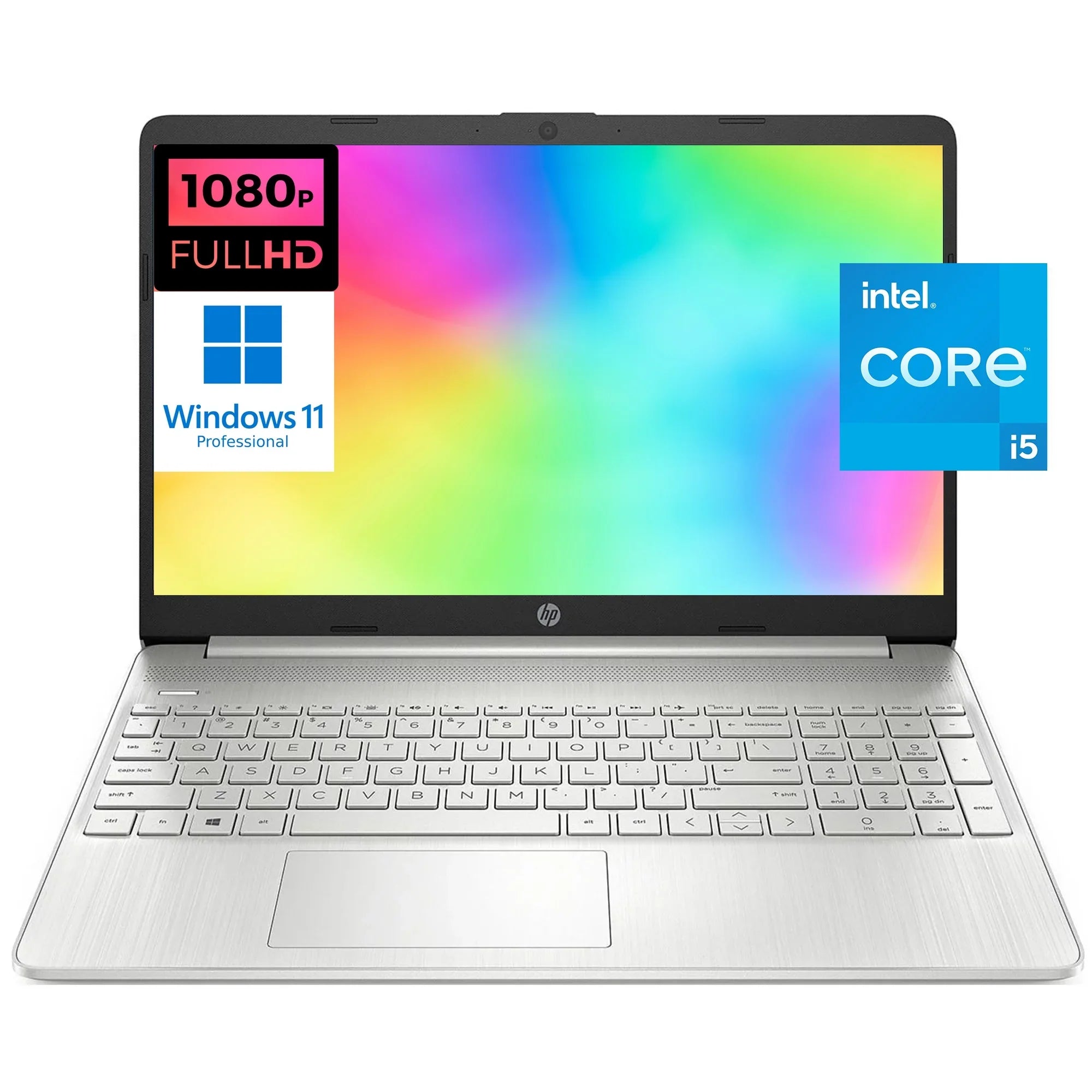 HP 15 15.6" Full HD [Windows 11 Pro] Business Laptop Computer, Intel 4-core i5-1135G7 (Beats i7-1065G7), 32GB RAM, 1TB PCIe SizeSizeD, Iris Xe Graphic, Numeric Keypad, Wi-Fi 6, BT 4.2, w/Accessories