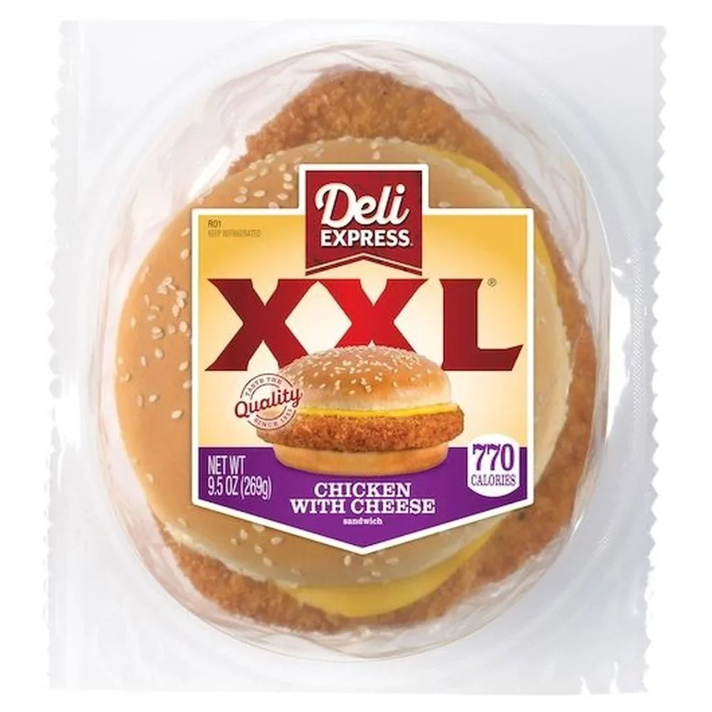 Deli Express XX Large Chicken with Cheese Sizeandwich -- 6 per case