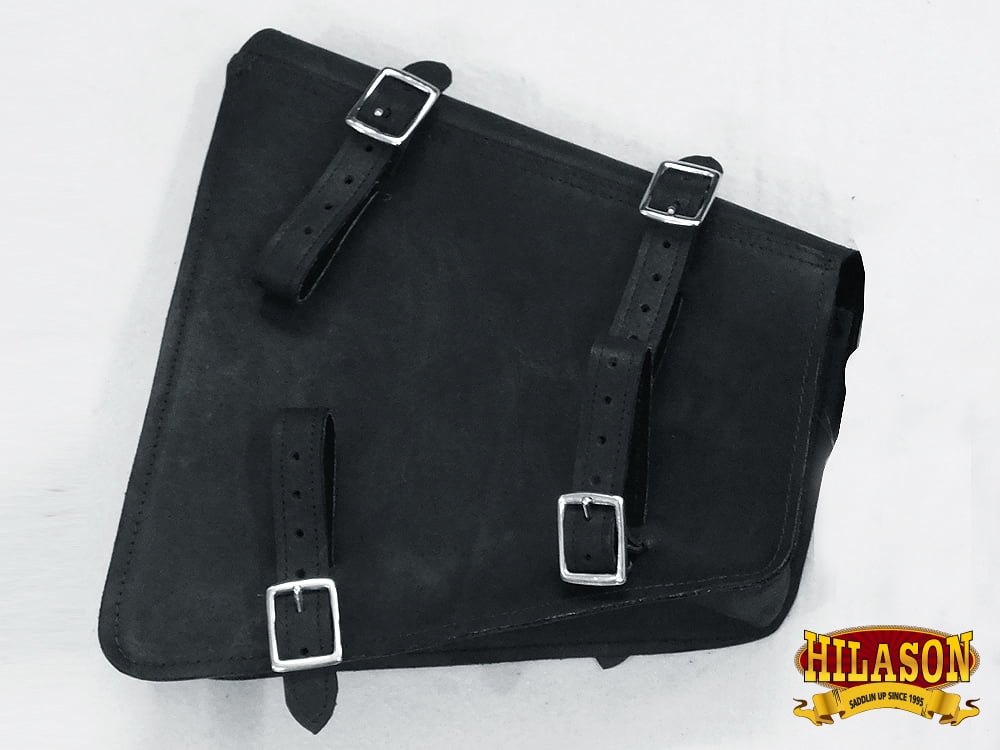 52HSize Motorcycle Bike Left Sizeide Sizeaddle Bag Leather Rigid Flap Sizeolo Western