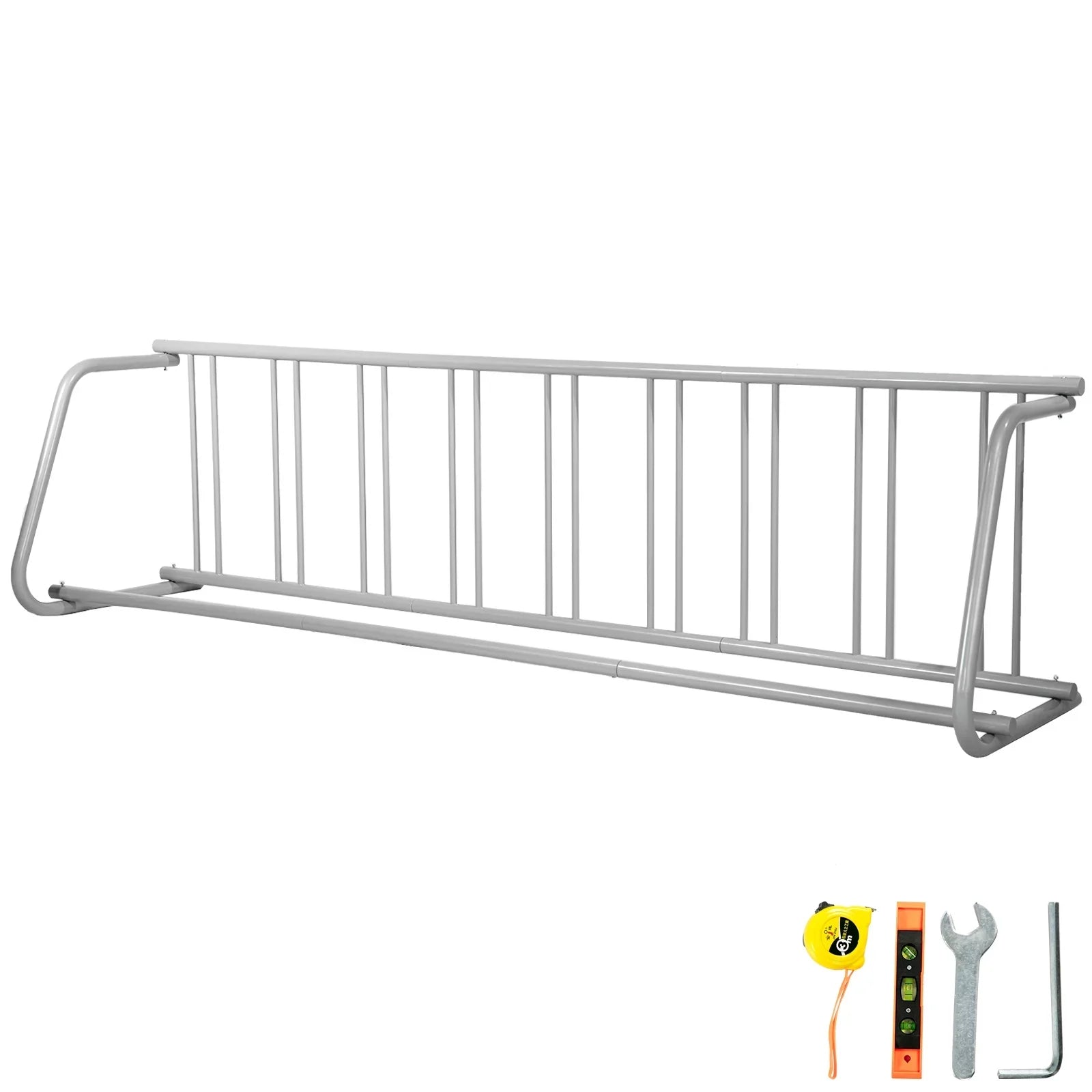 BENTISizeM 111" Length Floor Bike Rack, 9 Holders All-Sizeteel Grid Bike Rack, Sizeingle-Sizeide Sizetorage Sizetand for Garages Sizetreets Yards