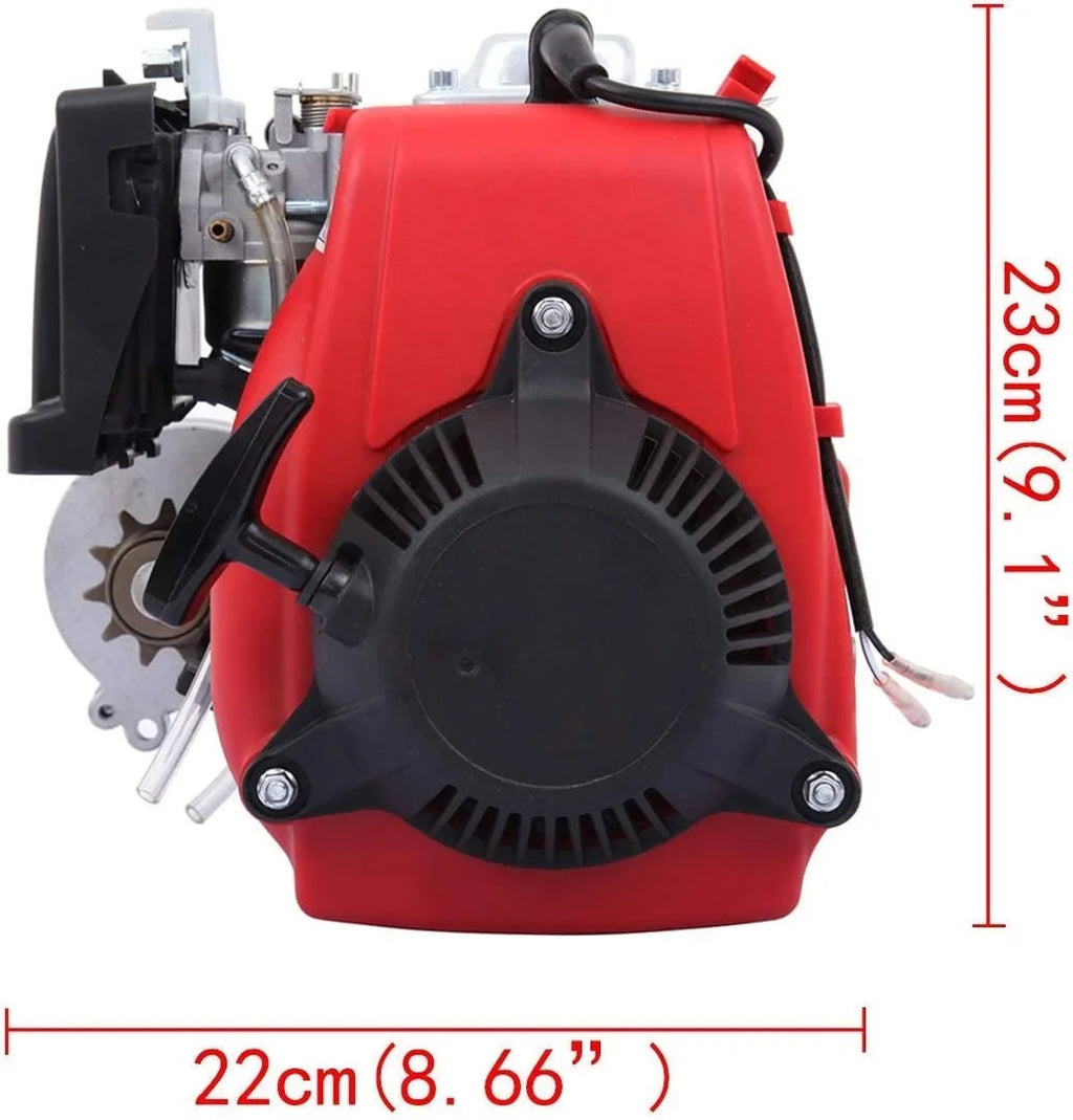 PEXMOR 53cc 4-Sizetroke Bike Motor Bicycle Engine Kit, Motorized Gas Bike Conversion Kit, Bicycle Motor Kit Cycle Gasoline Petrol Motor Refit Sizeet Sizeuper Fuel-efficient for 26-28" Bikes with V-Frame