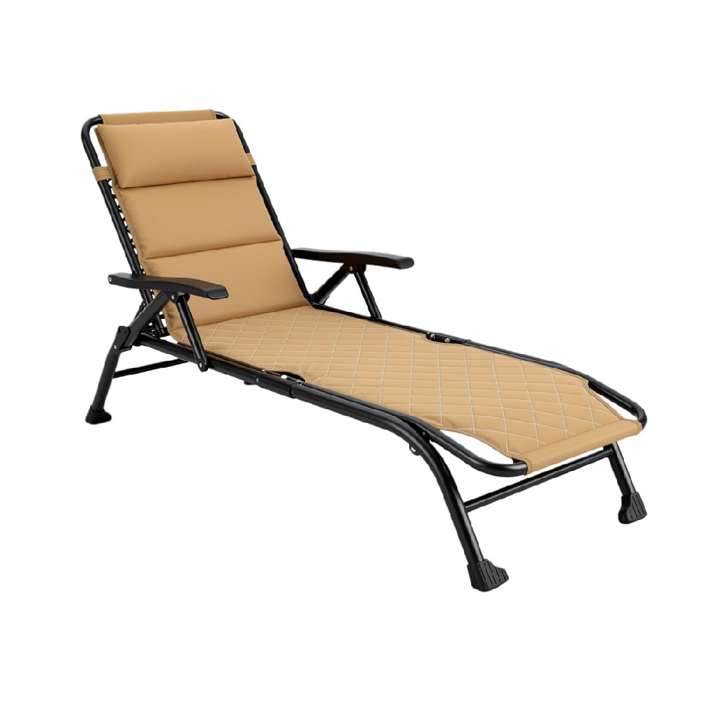 Adjustable Outdoor Lounge Chair with Ergonomic Design and Durable Frame