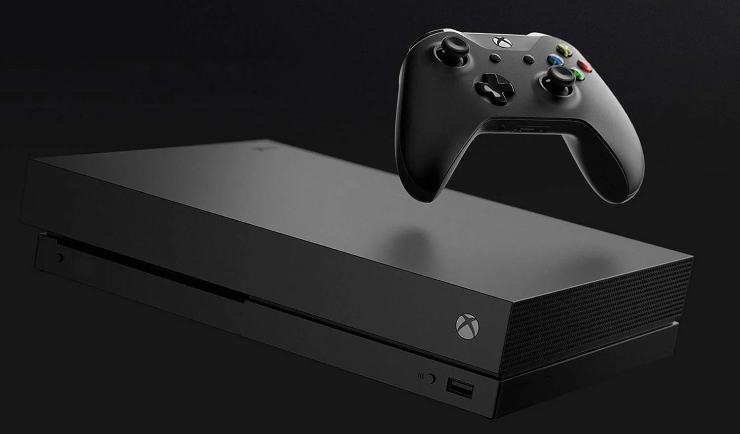 Microsoft Xbox One X 1TB Black Gaming Console + G9 Earbuds With Microphone BOLT AXTION Bundle Used