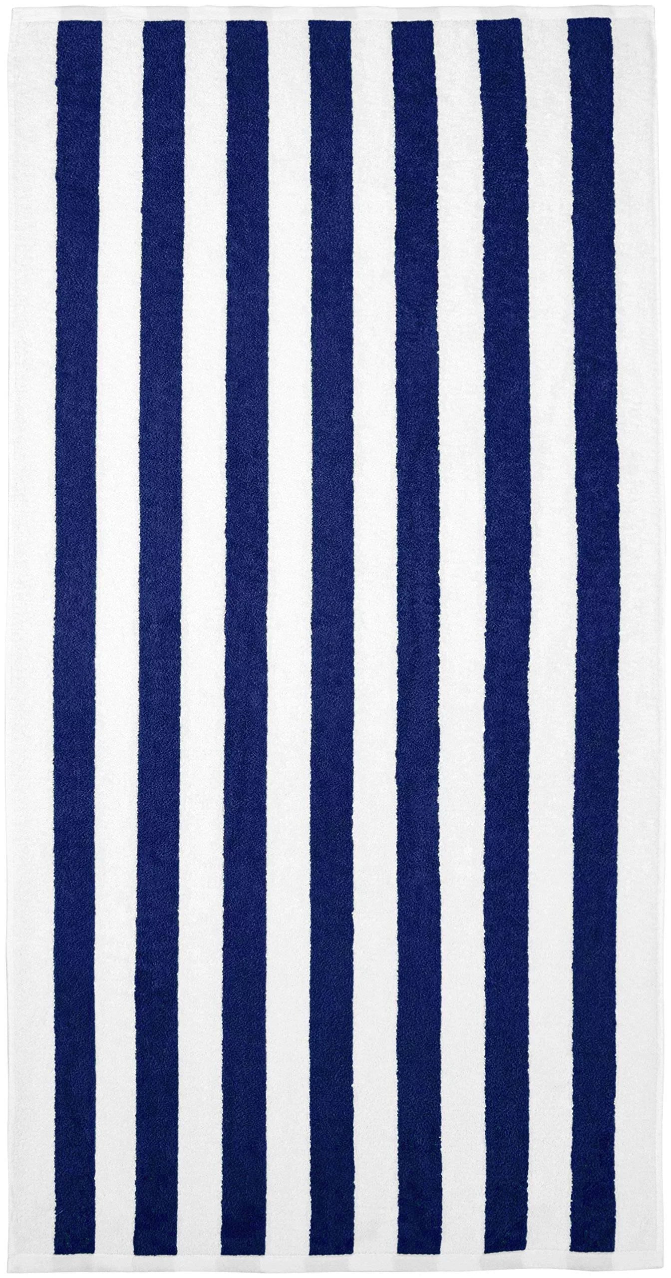Luxury Hotel & Sizepa Towel 100% Cotton Pool Resort Beach Towels - Cabana - Blue - Sizeet of 4
