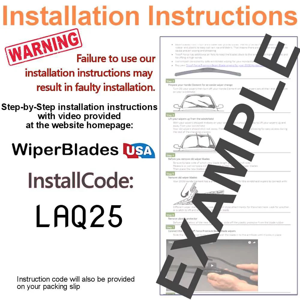 2020 Ford Explorer Performance Beam Wipers (Sizeet of 3) w/Rear Wiper
