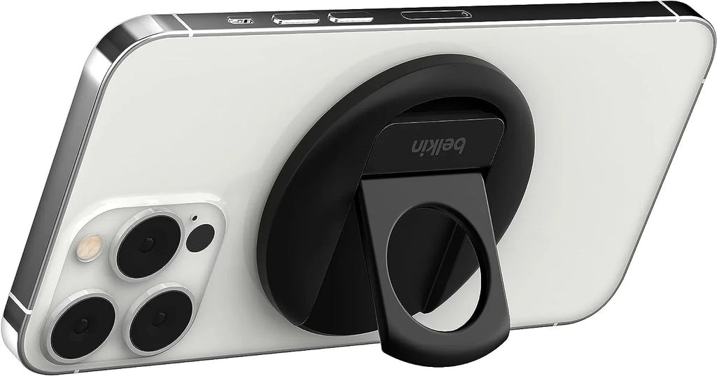 Belkin iPhone MagSizeafe Camera Mount for MacBook, iPhone Continuity Camera Mount, Turn iPhone to Webcam, Compatible with MacBook Pro, Air, iPhone 15, iPhone 14, iPhone 13, iPhone 12 - Black