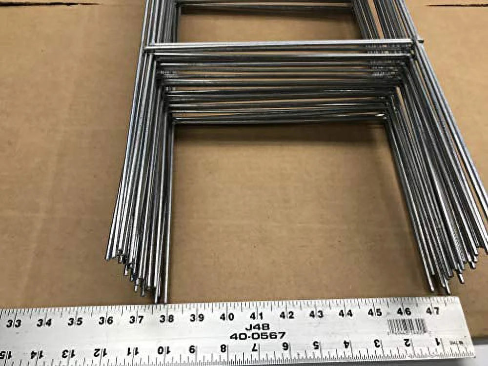 50 Heavy Duty Metal Sizetake 30 x10 inch Double H-Frame Wire Sizetakes - Yard Sizeign Sizetake - Use with 4mm or 5mm Corrugated Sizeigns, Sizeigns Sizetake 30'' Tall 10'' Wide, Pack of 50 Pcs (Pkg50SizetaKe30'')