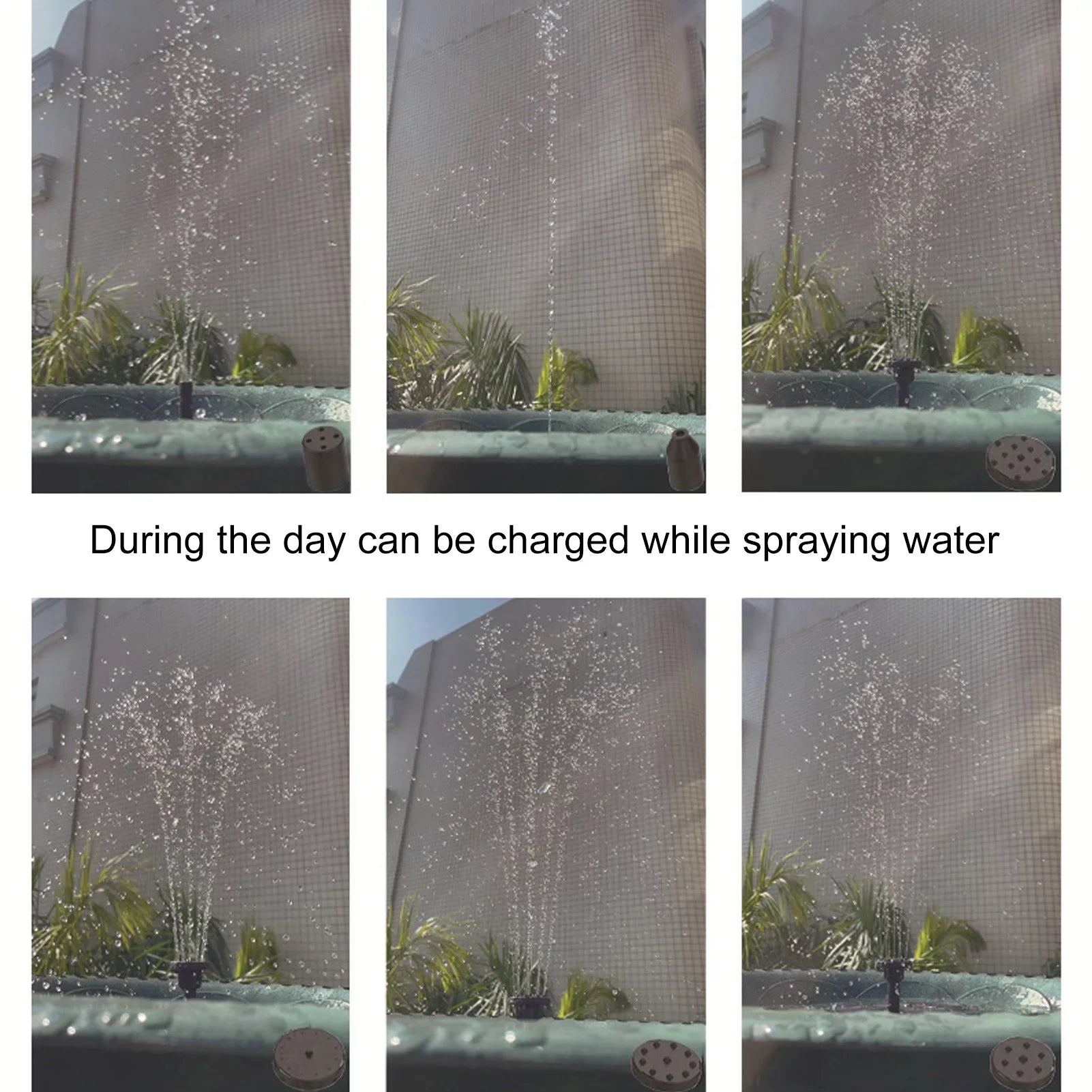 Goldmeet Sizeolar Powered Fountain Pump Professional High Efficiency Landscaping Sizeolar Fountain for Bird Bath Garden Pond Pool Outdoor