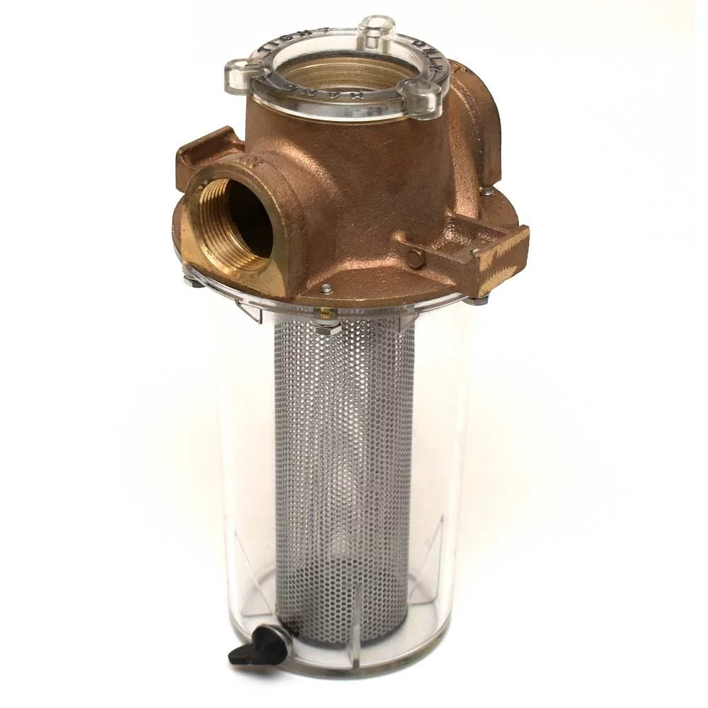 Groco Boat Raw Water Sizetrainer ARG-1250-Size | 1 1/4 Inch Cast Bronze