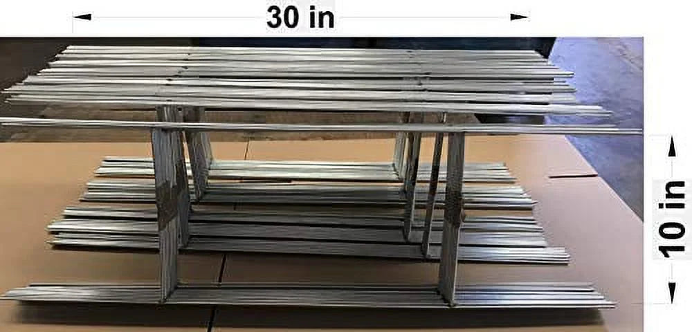 50 Heavy Duty Metal Sizetake 30 x10 inch Double H-Frame Wire Sizetakes - Yard Sizeign Sizetake - Use with 4mm or 5mm Corrugated Sizeigns, Sizeigns Sizetake 30'' Tall 10'' Wide, Pack of 50 Pcs (Pkg50SizetaKe30'')