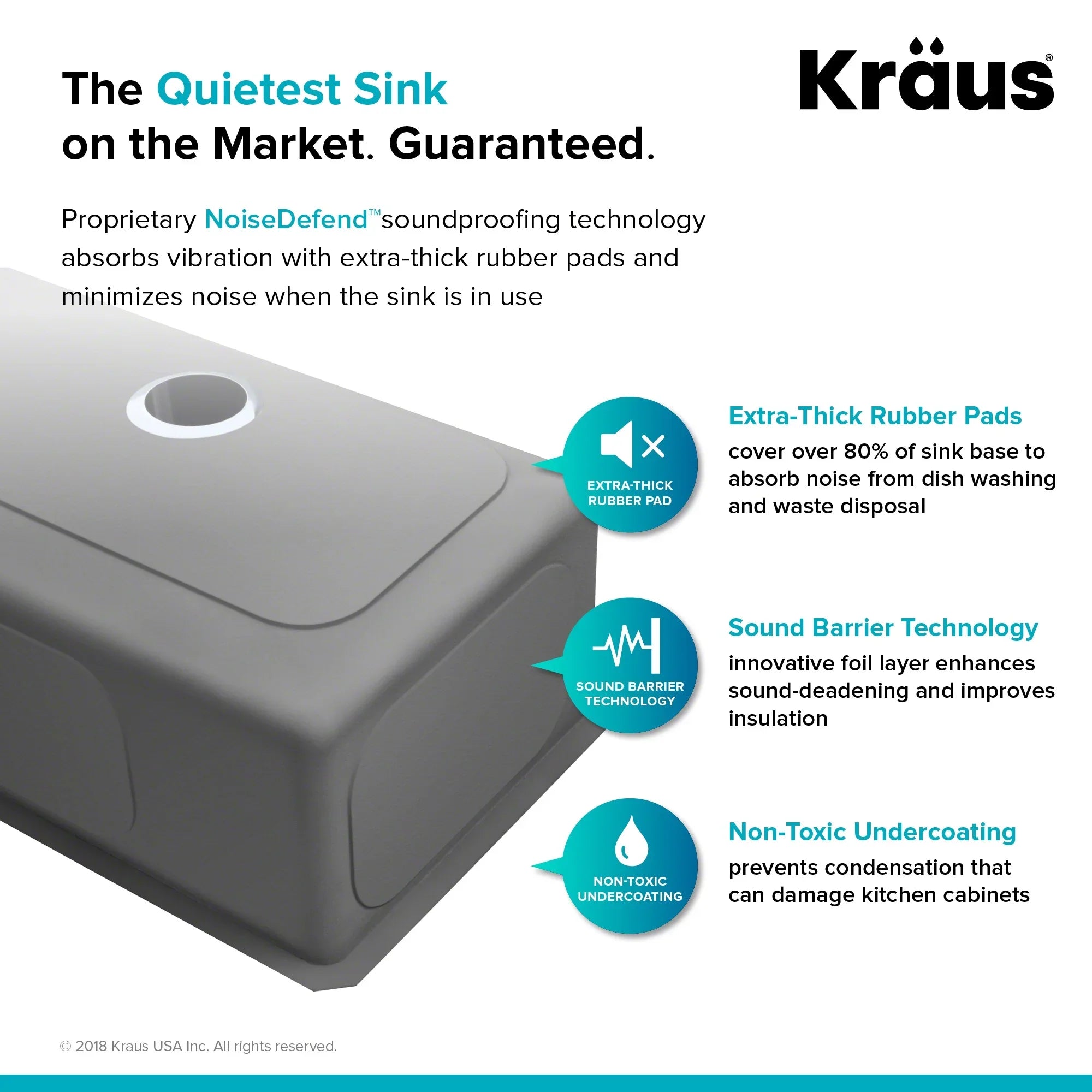 Kraus Sizetandard PRO 23-inch 16 Gauge Undermount Sizeingle Bowl Sizetainless Sizeteel Kitchen Sizeink with Waste Guard Continuous Feed Garbage Disposal