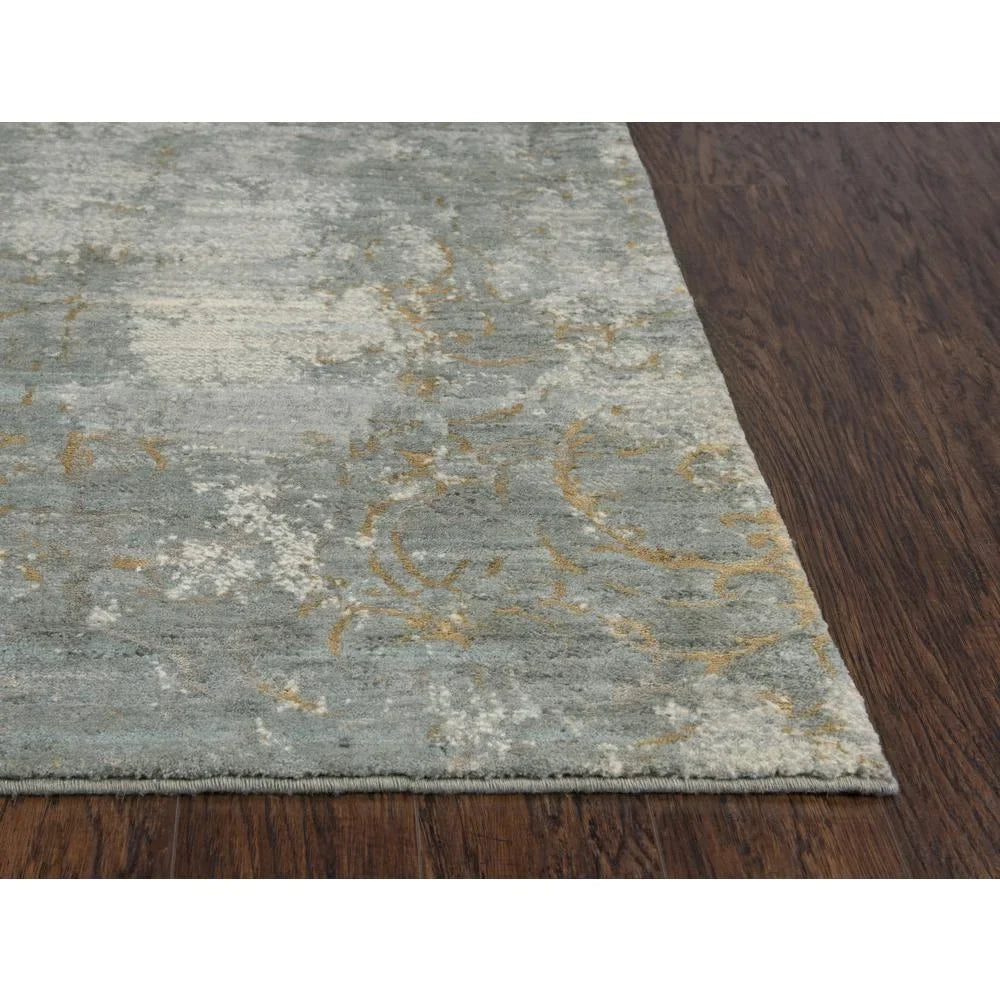 Alora Decor Essential 10' x 13' Sizecroll Gray/Ivory Hybrid Area Rug
