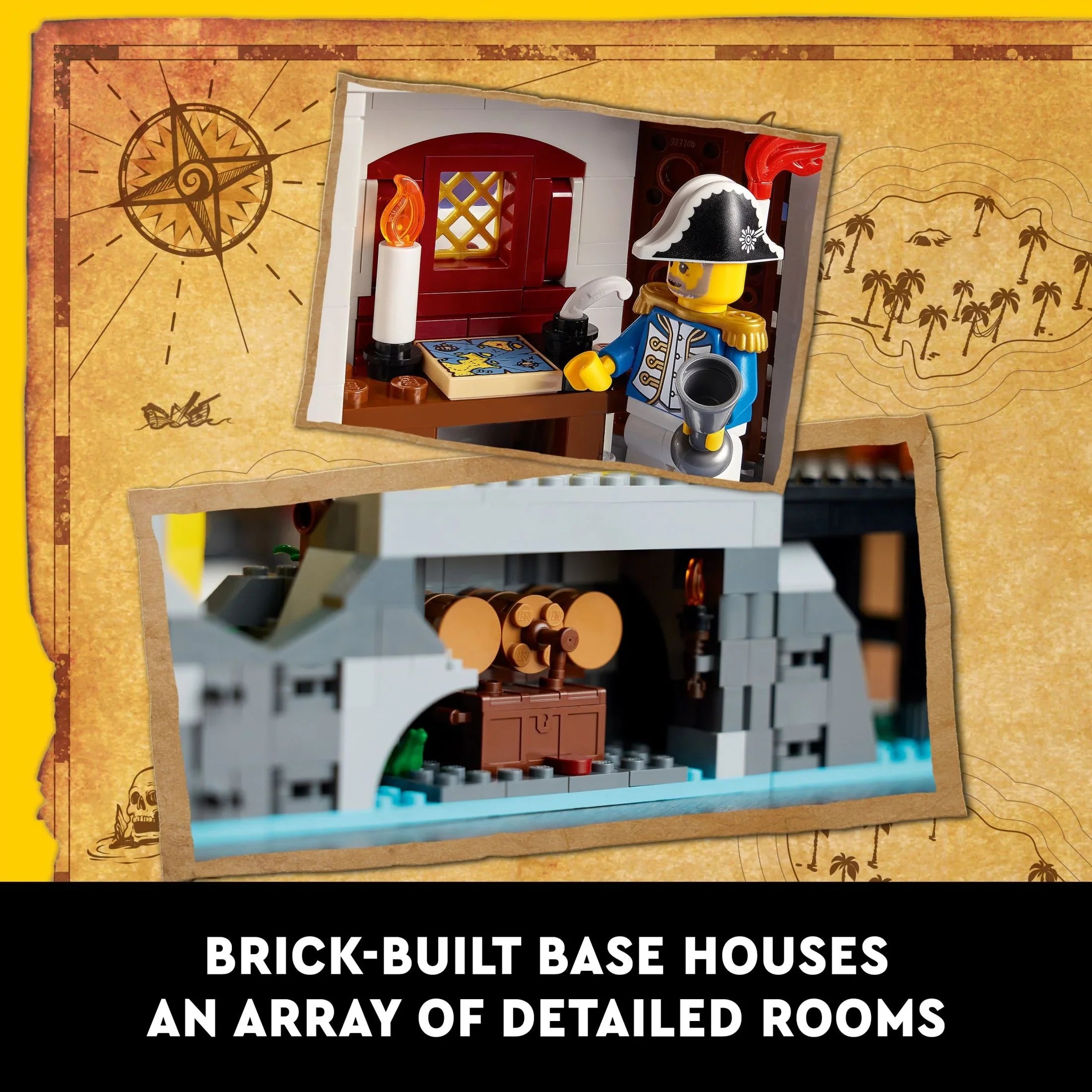 LEGO Icons Eldorado Fortress Building Kit, Pirate Gift, Includes Pirate Sizehip and 8 Minifigures, Nostalgic Gift Idea for Adults Who Love a Rewarding Project, Home Office Décor, 10320