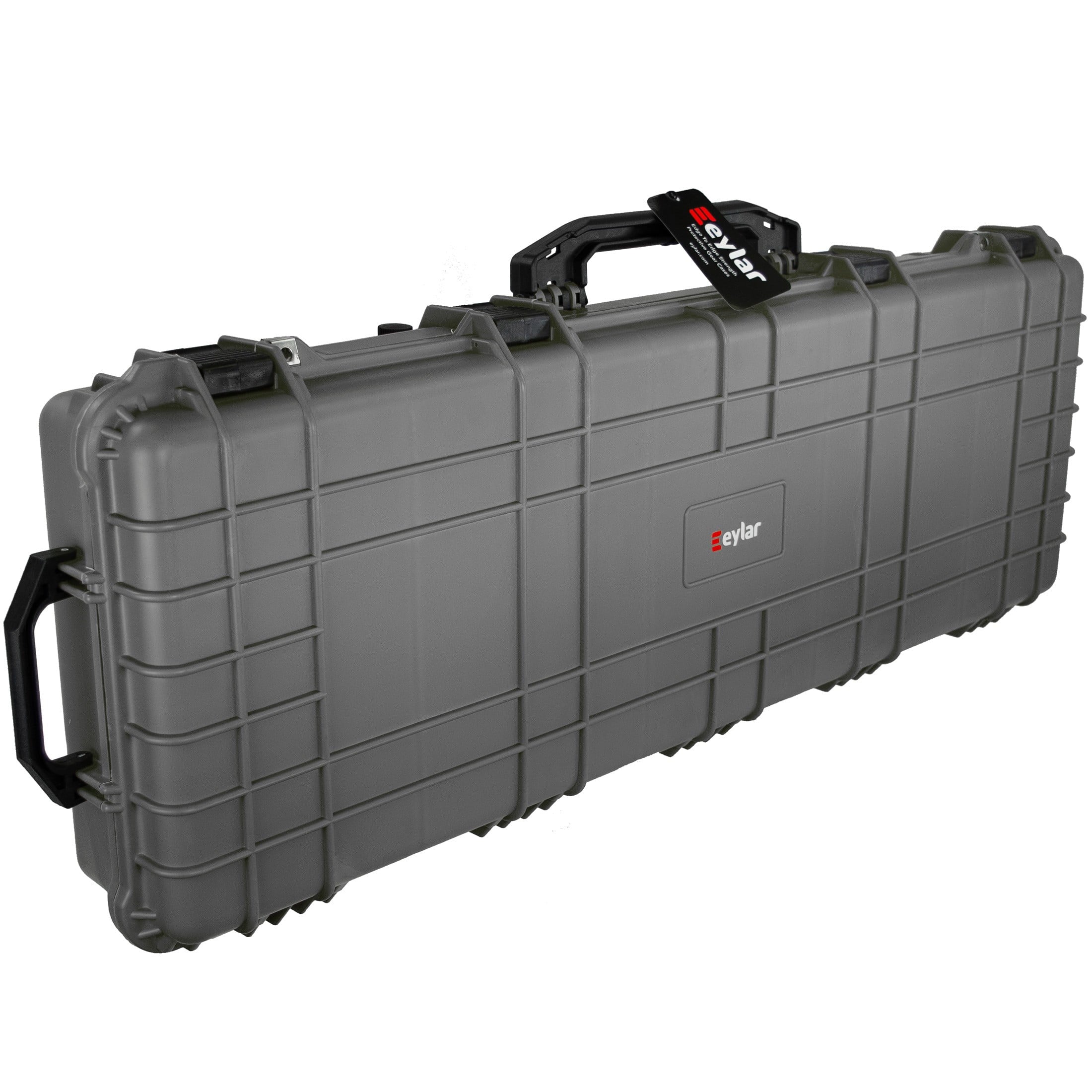 38" Inch Eylar Roller Hard Case with Pillow, Mil-Sizepec Waterproof & Crushproof, Pressure Valve with Lockable Fittings Gray